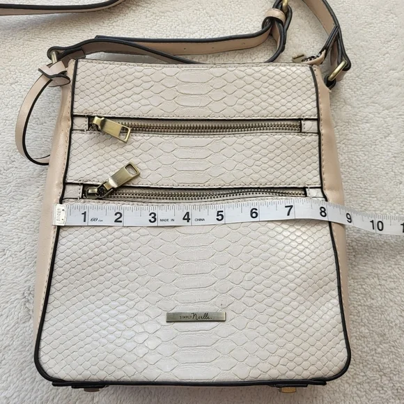 Simply Noelle Crossbody Purse White and Blush Pink - Picture 7 of 10